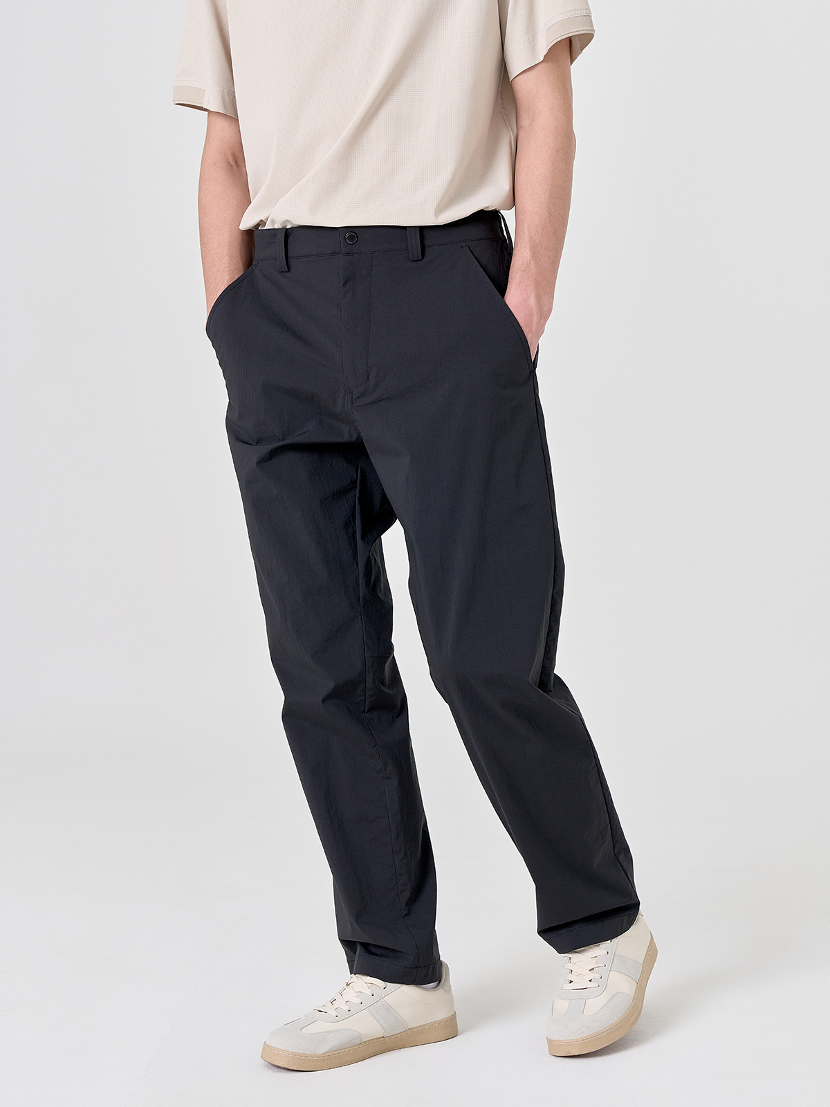 아부가르시아 캐주얼 베이직 일자 팬츠 BLACK 제품 이미지