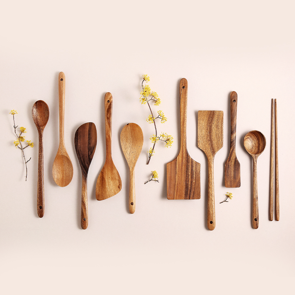 마리포사 키친툴 나무 조리도구 월넛 우드 원목 볶음 / 멀티 뒤집개 30cm - 상세 이미지 2