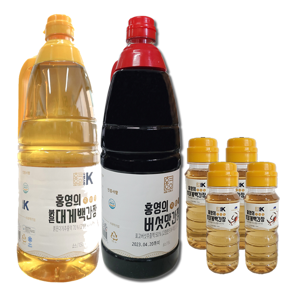 더동쪽바다가는길 홍영의 붉은대게 백간장1.5L 2개, 100ml 4개 - 상세 이미지 3