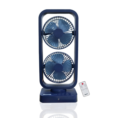 무료각인 스탠드 듀얼 무선선풍기 360도 양방향 바람 제품 이미지