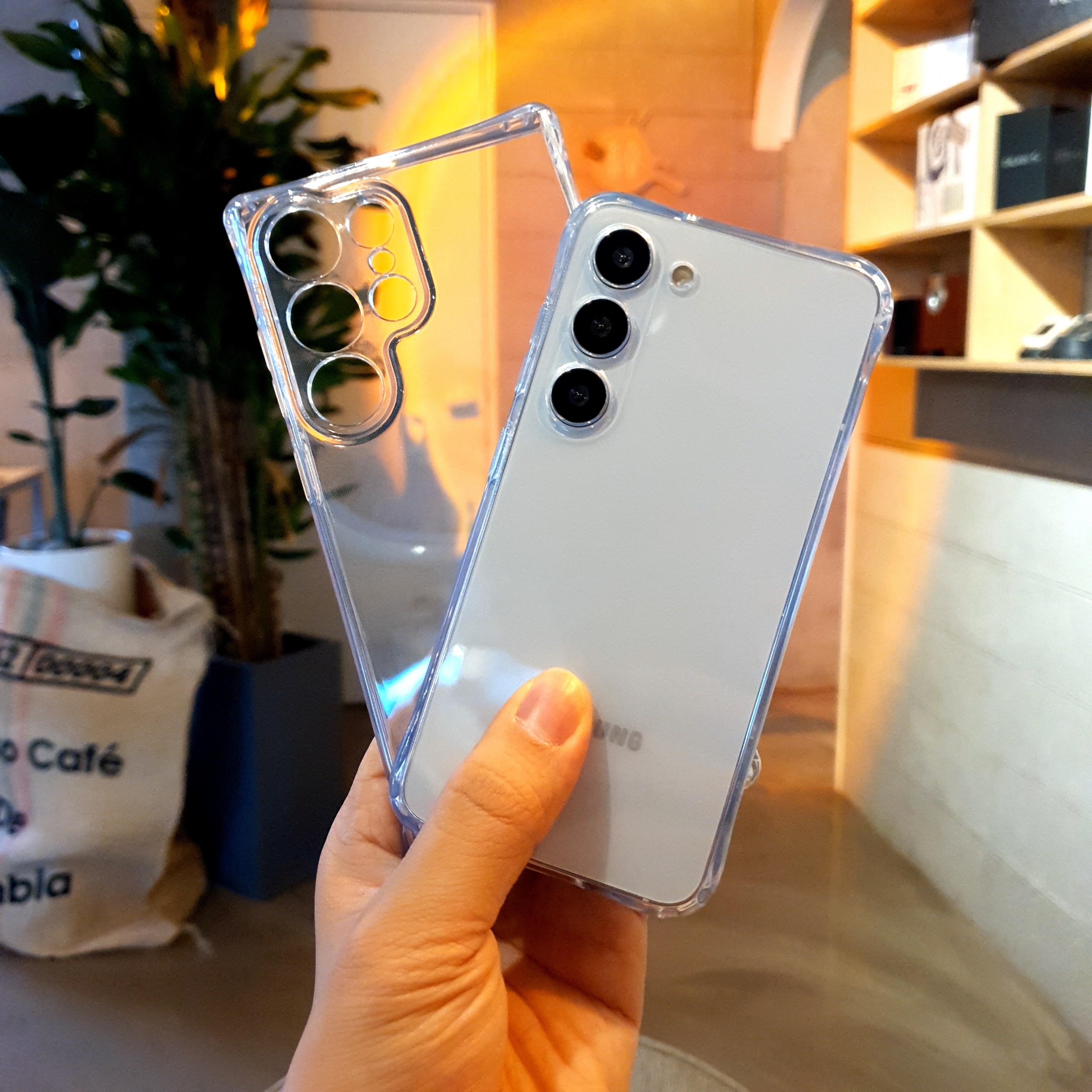 갤럭시 s24fe 투명 케이스 변색없는 풀커버 카메라보호 범퍼