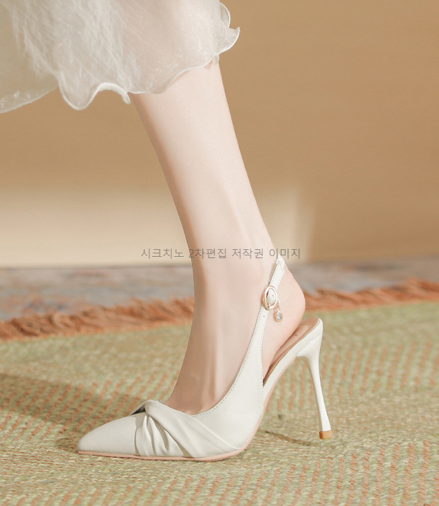 플레아 5,7,9cm 스틸레토 슬링백 힐 구두 2color 상세 이미지 8