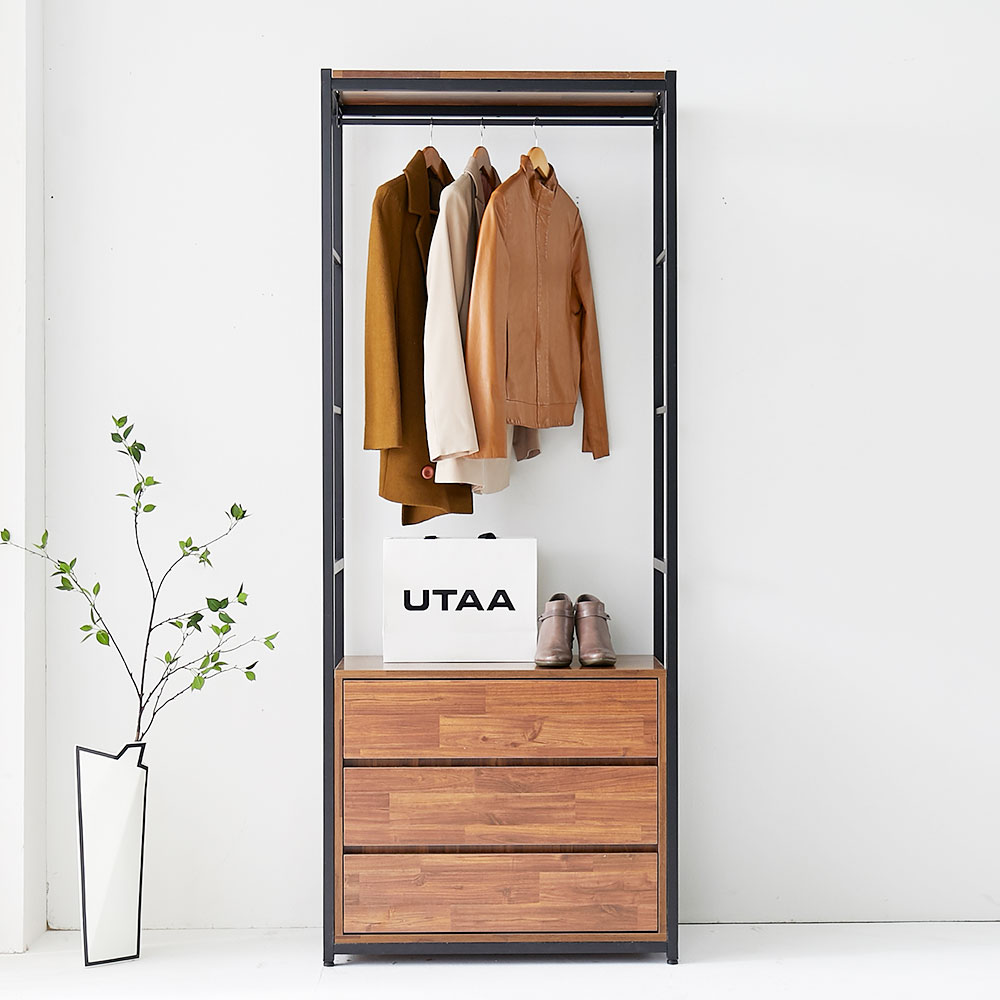 쿠시 행거 서랍장 원룸 옷걸이바