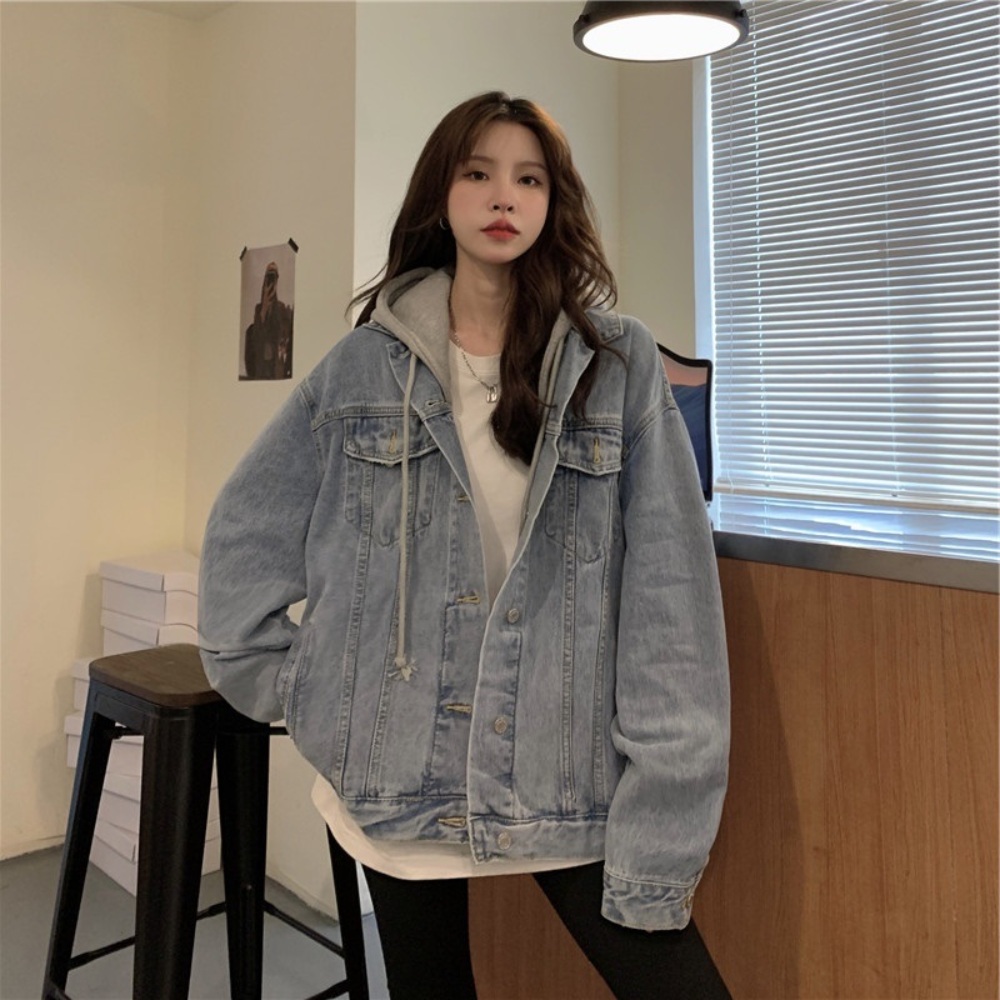 웨딩임파서블 7화 전종서 후드 청자켓 루즈핏 오버핏 데님 옷 패션 의상 야한사진관 권나라 - 상세 이미지 2