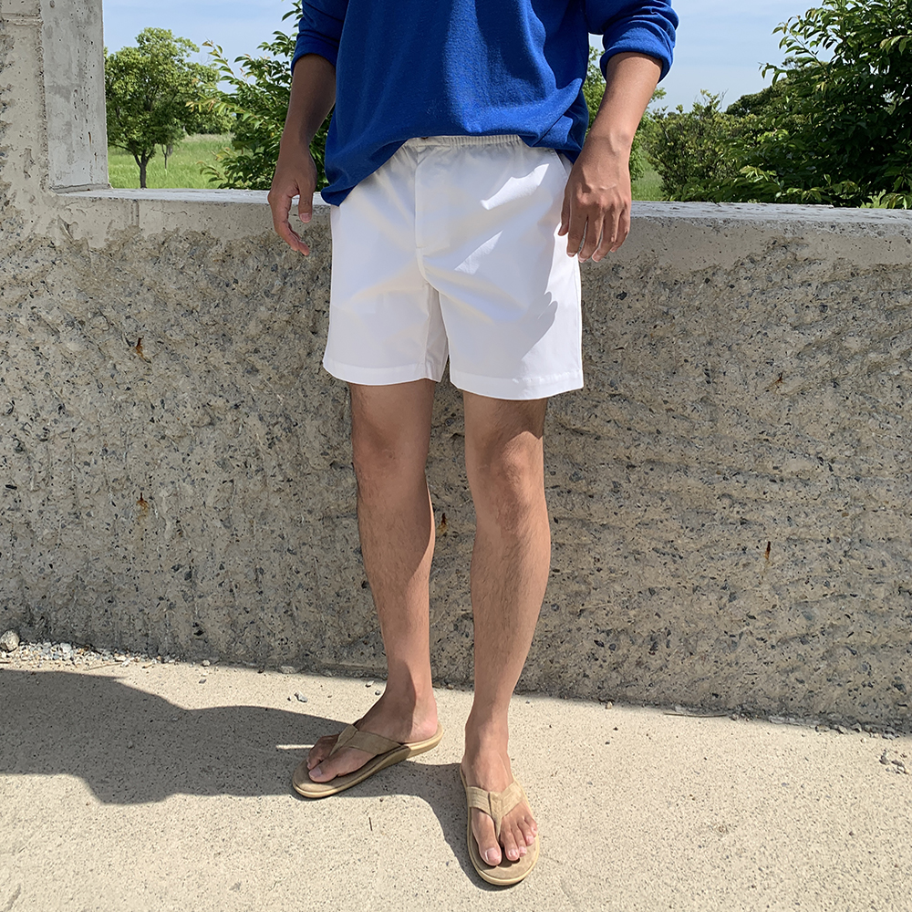 남자흰색반바지 비침없는 버뮤다팬츠 laine 치노반바지 - 상세 이미지 4