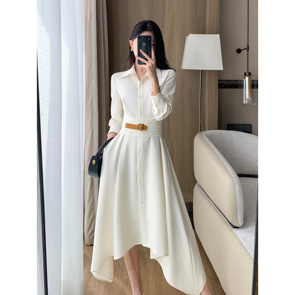 원더풀월드 김남주 화이트 카라 벨트 원피스 우아한 패미닌 옷 패션 의상 닭강정 김유정 - 상세 이미지 5