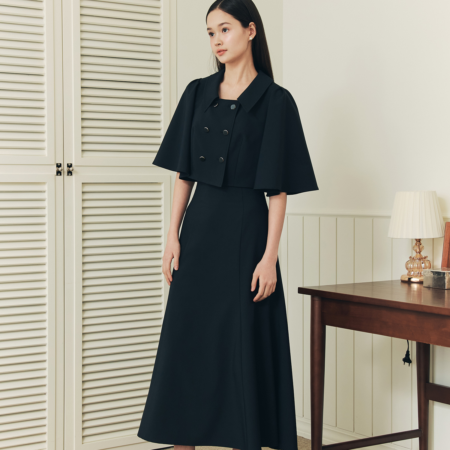 [제로스트릿]머메이드 롱 스커트 MERMAID LONG SKIRT / NAVY - 상세 이미지 2