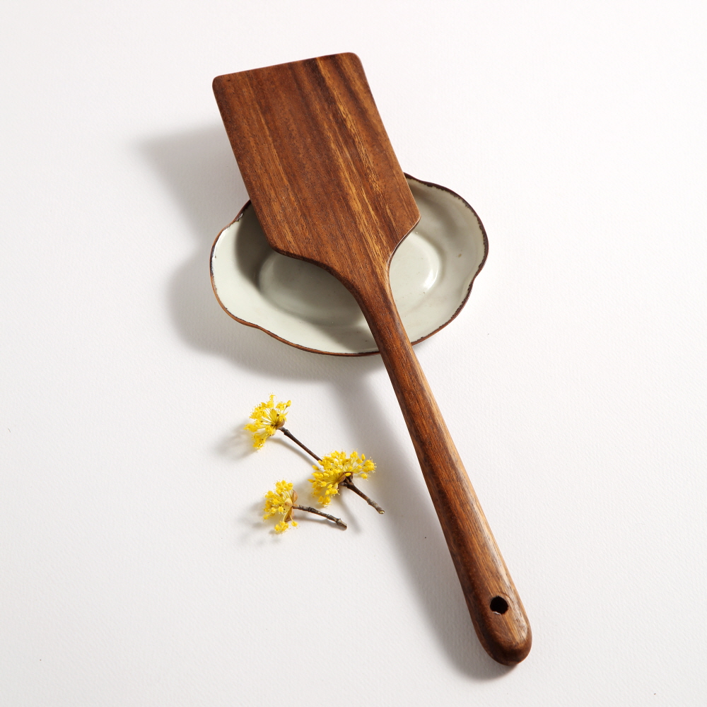 마리포사 키친툴 나무 조리도구 월넛 우드 원목 볶음 / 사각 뒤집개(M) 34cm - 상세 이미지 3