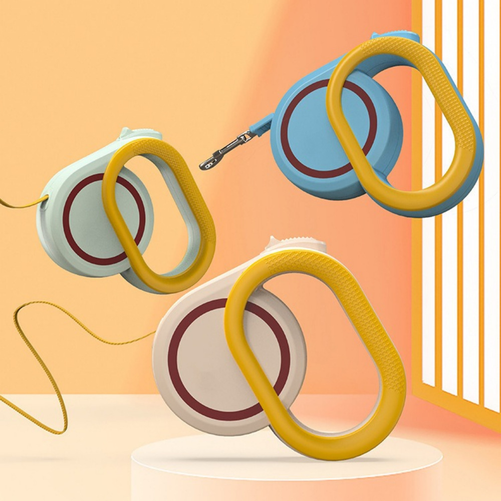 펫트너스 하트 강아지 자동리드줄 산책줄 목줄 3m