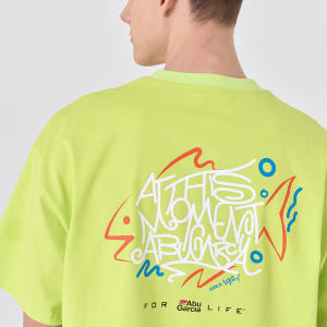 아부가르시아 그래픽 반팔 티셔츠 NEON GREEN 착용 후기 | 사이즈/핏 총정리 - 상품 이미지 1