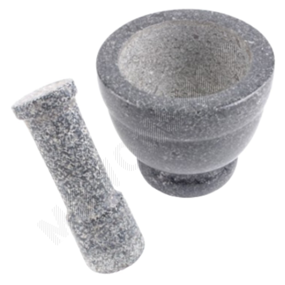 손절구 약절구 미니 소형 돌 절구 방망이 공이 절구통 12cm - 메인 이미지