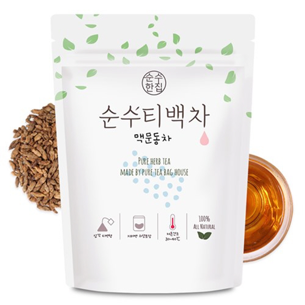 순수한집 맥문동차 1g x 100개입 순수원물 저온건조 - 상품 이미지