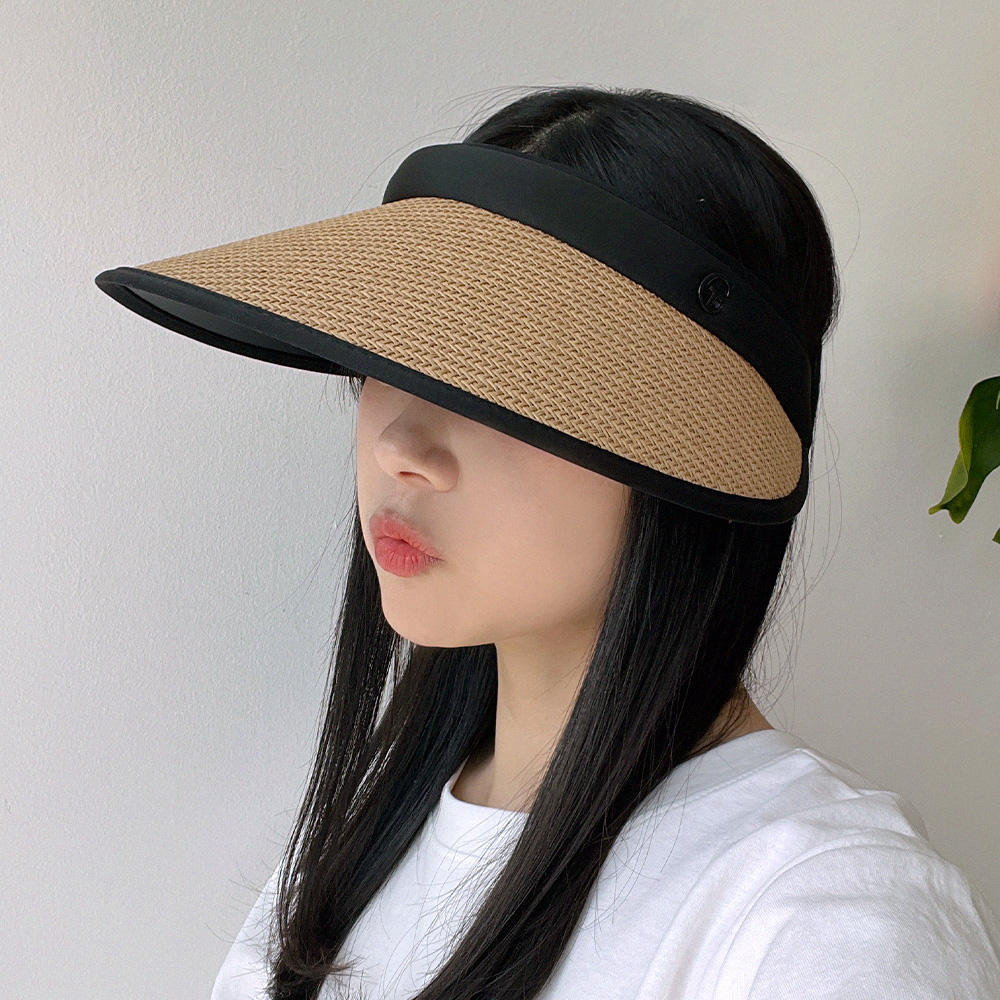 라탄 썬캡 밀짚 선캡 여름 바이저 UV 차단 모자 썬캡 추천