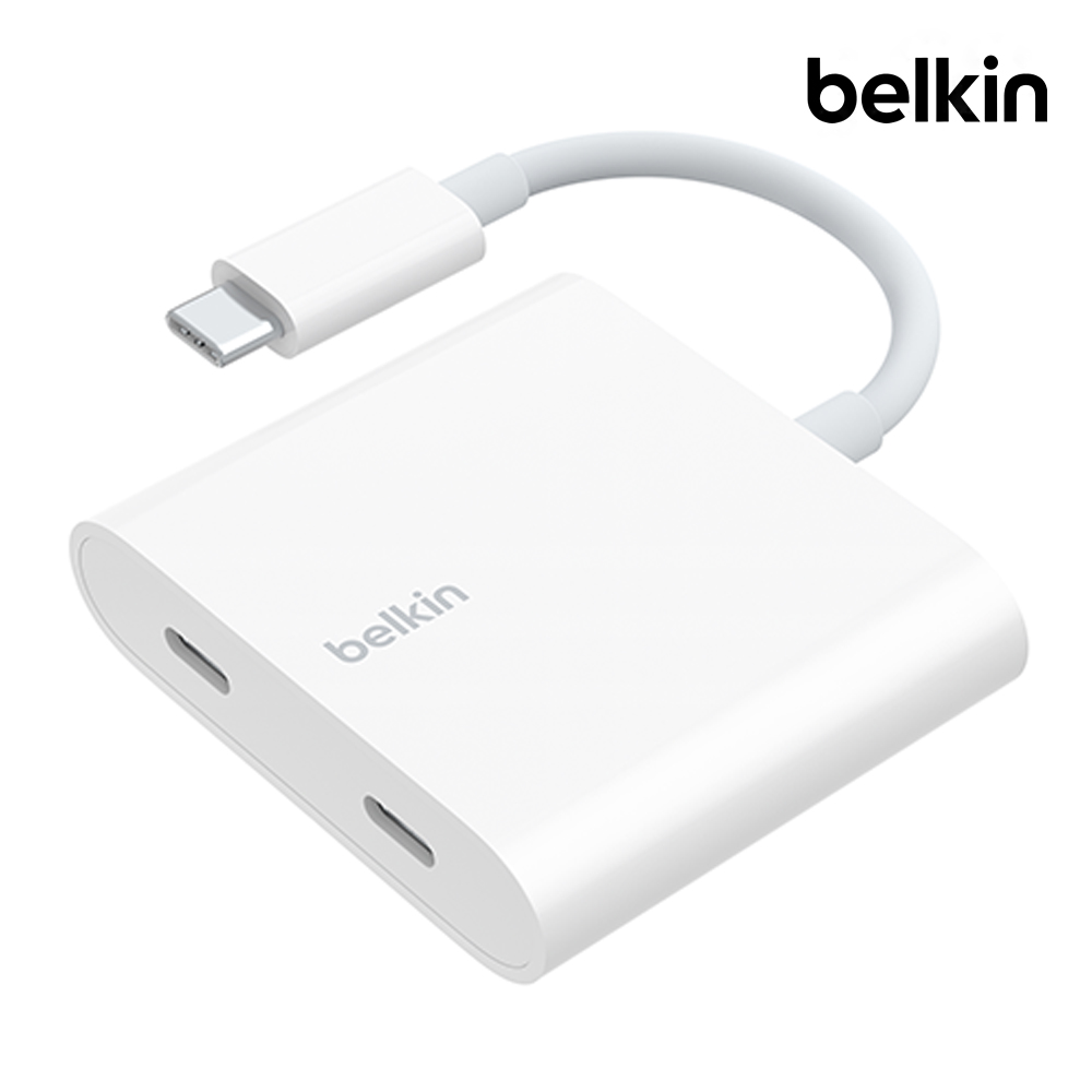 벨킨 C타입 듀얼 젠더 10Gbps 데이터 전송+100W PD 충전 WCZ002bt - 메인 이미지