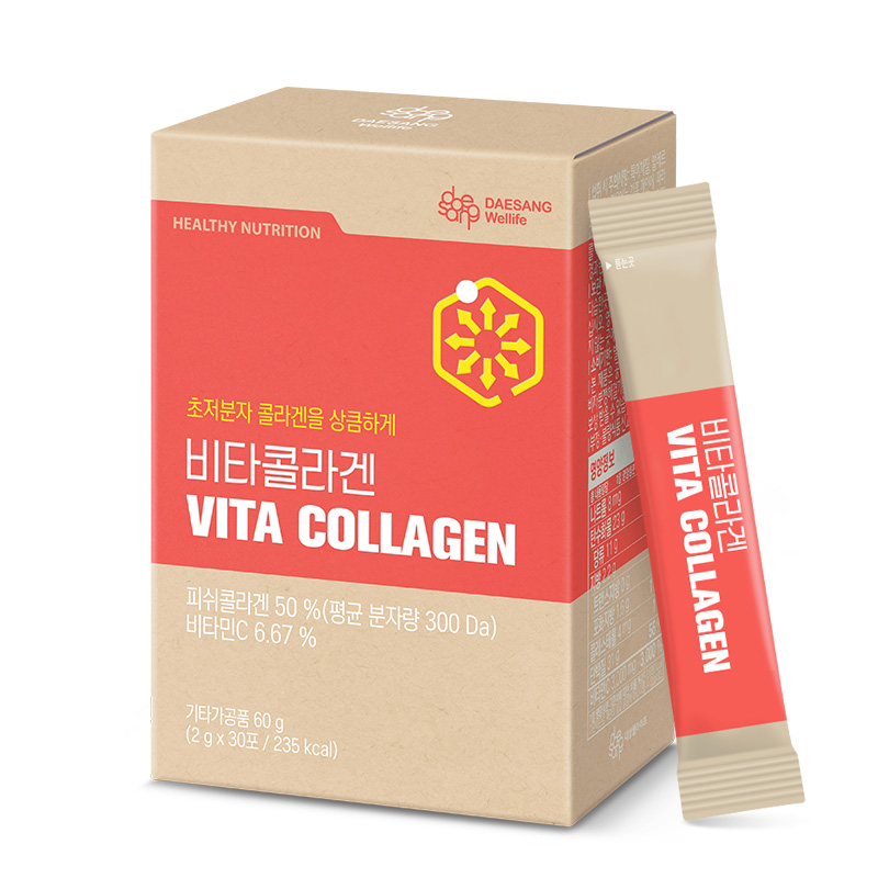 웰라이프 비타 콜라겐 스틱 저분자 콜라겐 젤리스틱 30포, 1개 - 상품 이미지