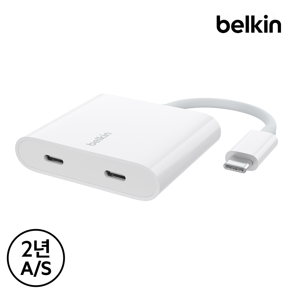 벨킨 C타입 듀얼 젠더 10Gbps 데이터 전송+100W PD 충전 WCZ002bt - 상세 이미지 4