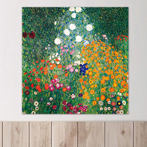 키스 61X61 cm 캔버스 액자 클림트 명화 그림 - 상세 이미지 4