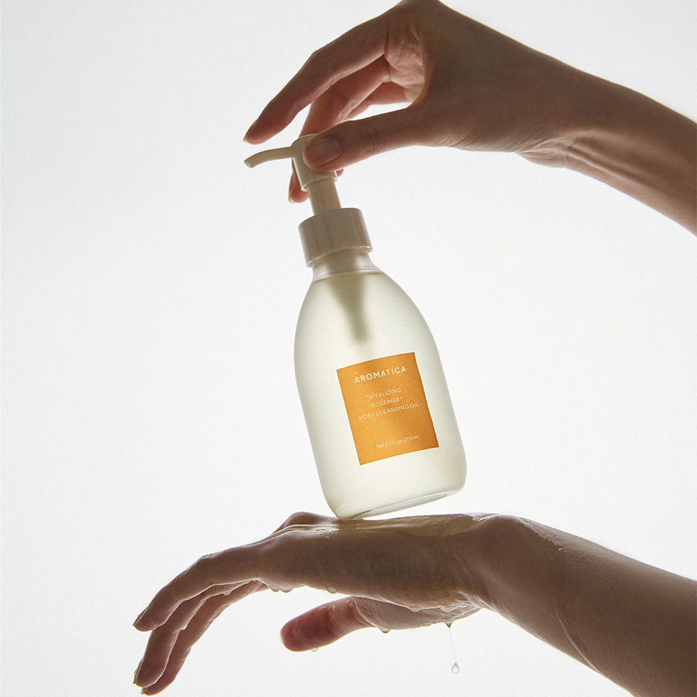 아로마티카 바이탈라이징 로즈마리 포어 클렌징오일 200ML 모공 딥클렌징 블랙헤드 화이트헤드 케어
