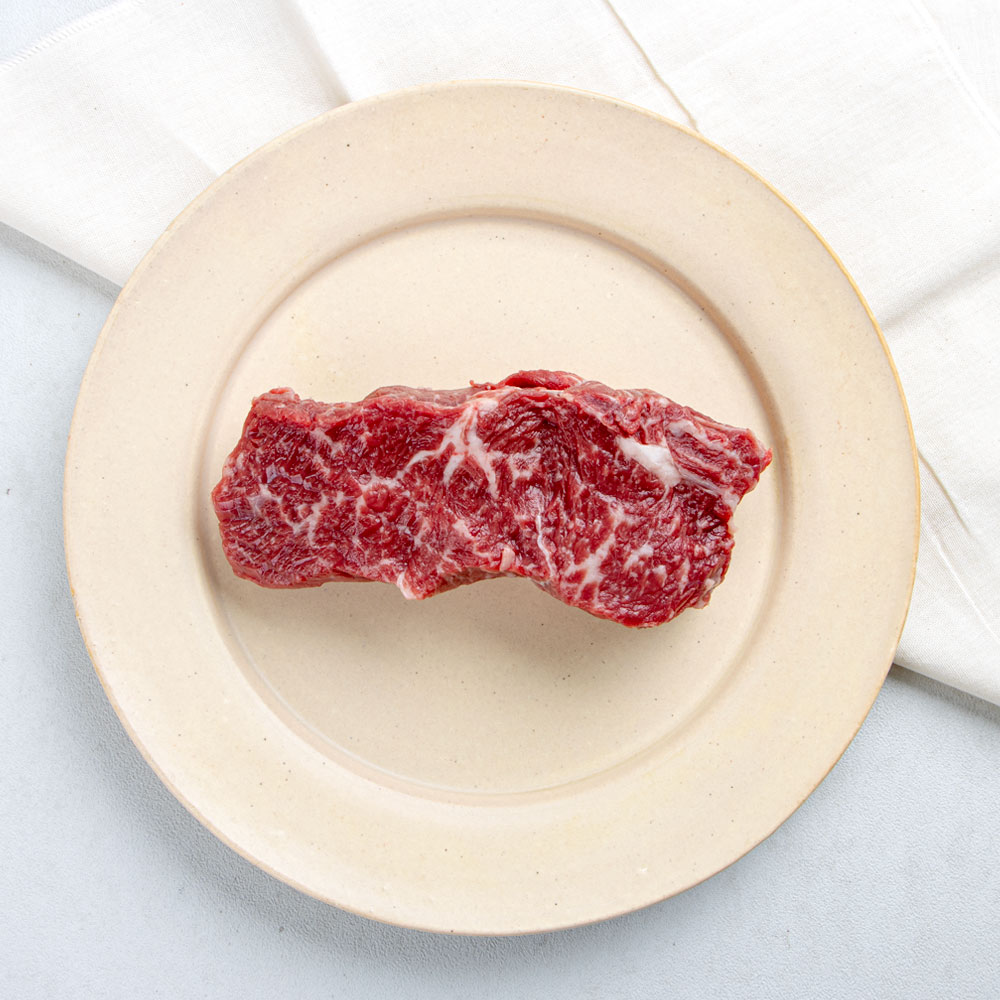 국내산 소고기 홈파티 채끝살 스테이크 200g [캠핑음식 수비드 육우]