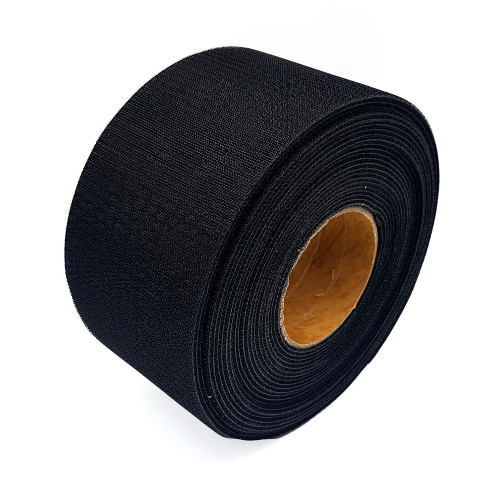 폭 10cm 전선 케이블정리 암수한몸양면벨크로 검정색 일반형 3미터x1롤