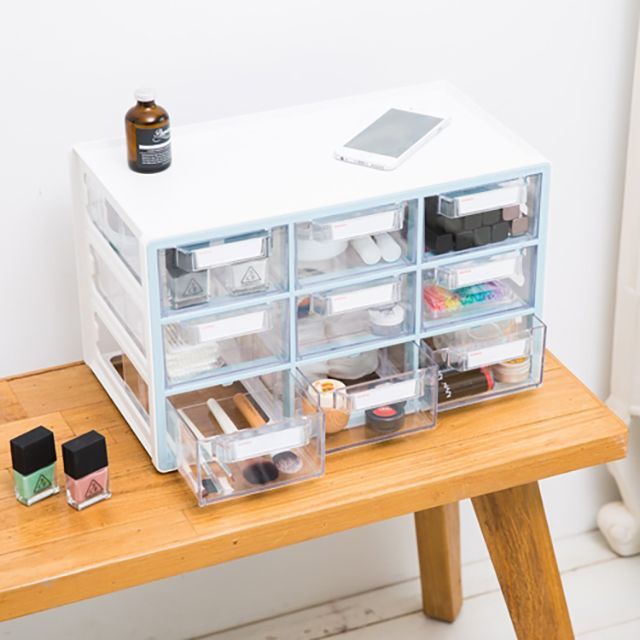 책상 꾸미기 UP 시스템 멀티박스 대형 9단 - 상품 이미지