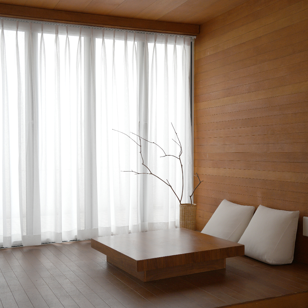 먼지없는 향균 네츄럴 차르르 나비주름 이음선없는 린넨커튼