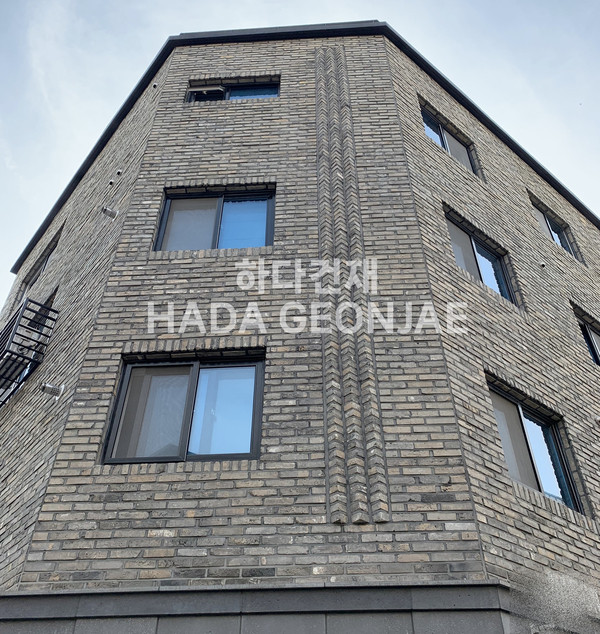 고벽돌타일 청고벽돌타일 240x55x20~22T / 하다건재 시공사례