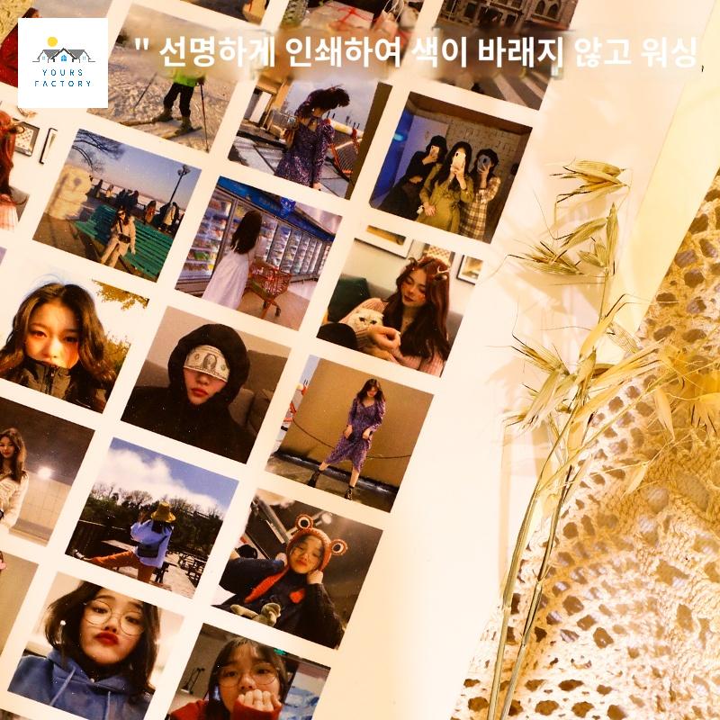 사진 스티커 우표 프레임 띠부 씰 보관 액자 우드 - 상세 이미지 3