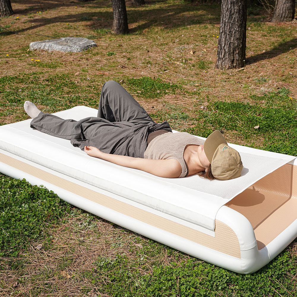 에어박스 프리미엄 에어야전침대 야전침대 싱글침대 (커버 구매가능)