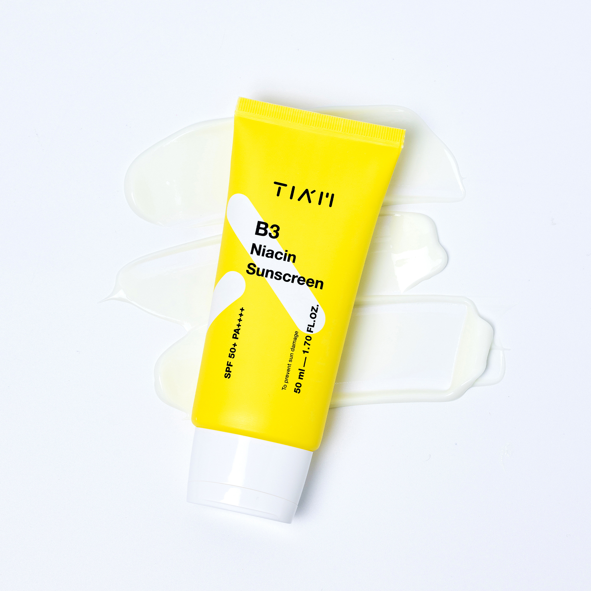 티암 나이아신 비타민B3 선크림 SPF50+ PA++++ 50ml  [+트러블 패치] / 수분크림 같이 산뜻한 데일리 선크림 이미지 3