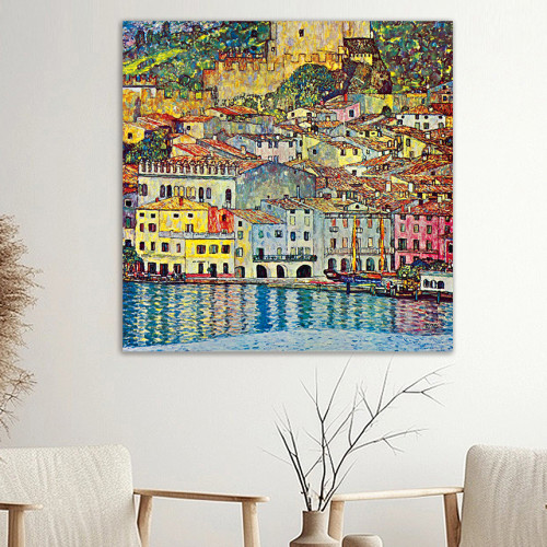 키스 61X61 cm 캔버스 액자 클림트 명화 그림 이미지 7