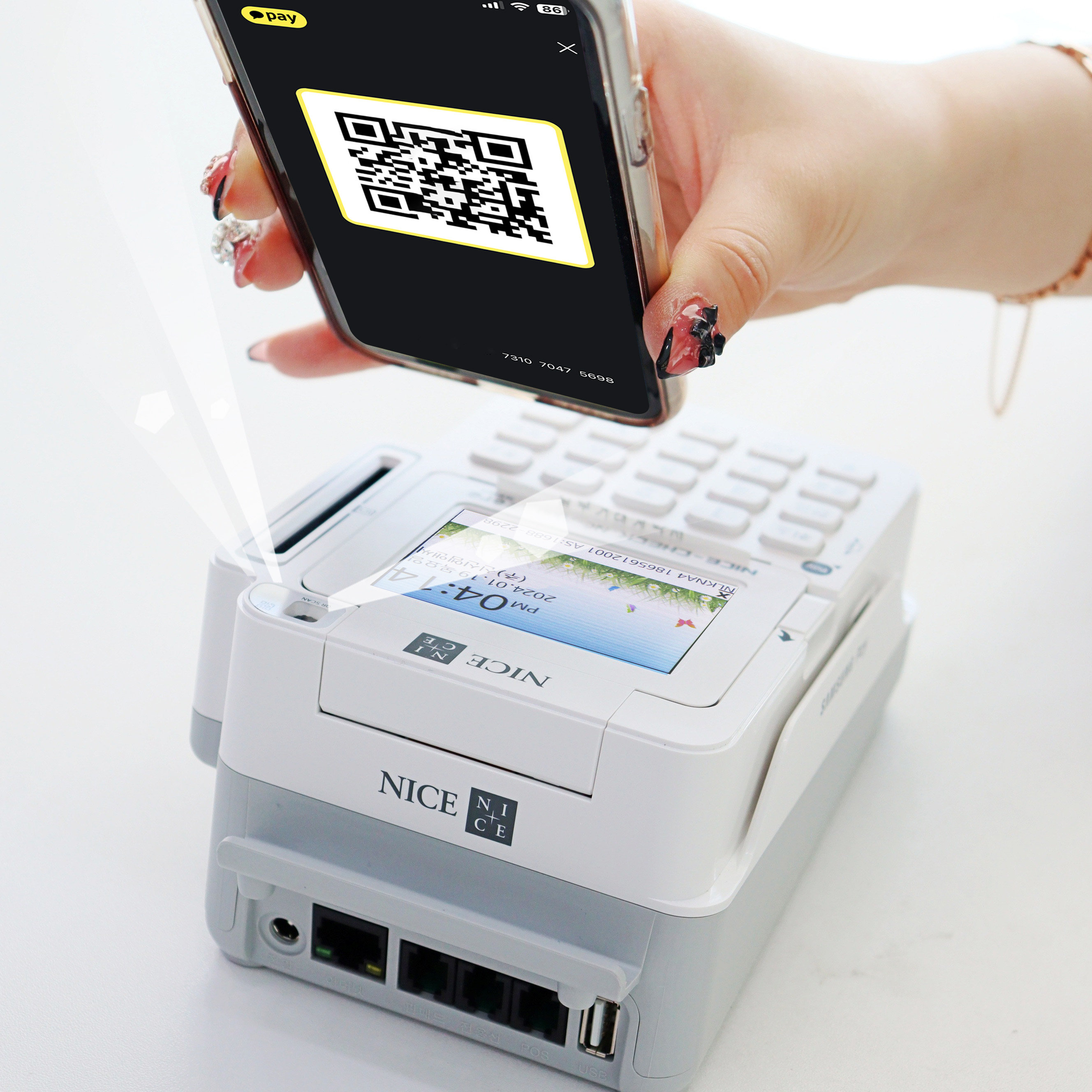 유선신용카드단말기 NFC 결제기 QR 애플페이 체크기 NC-7000 이미지 8