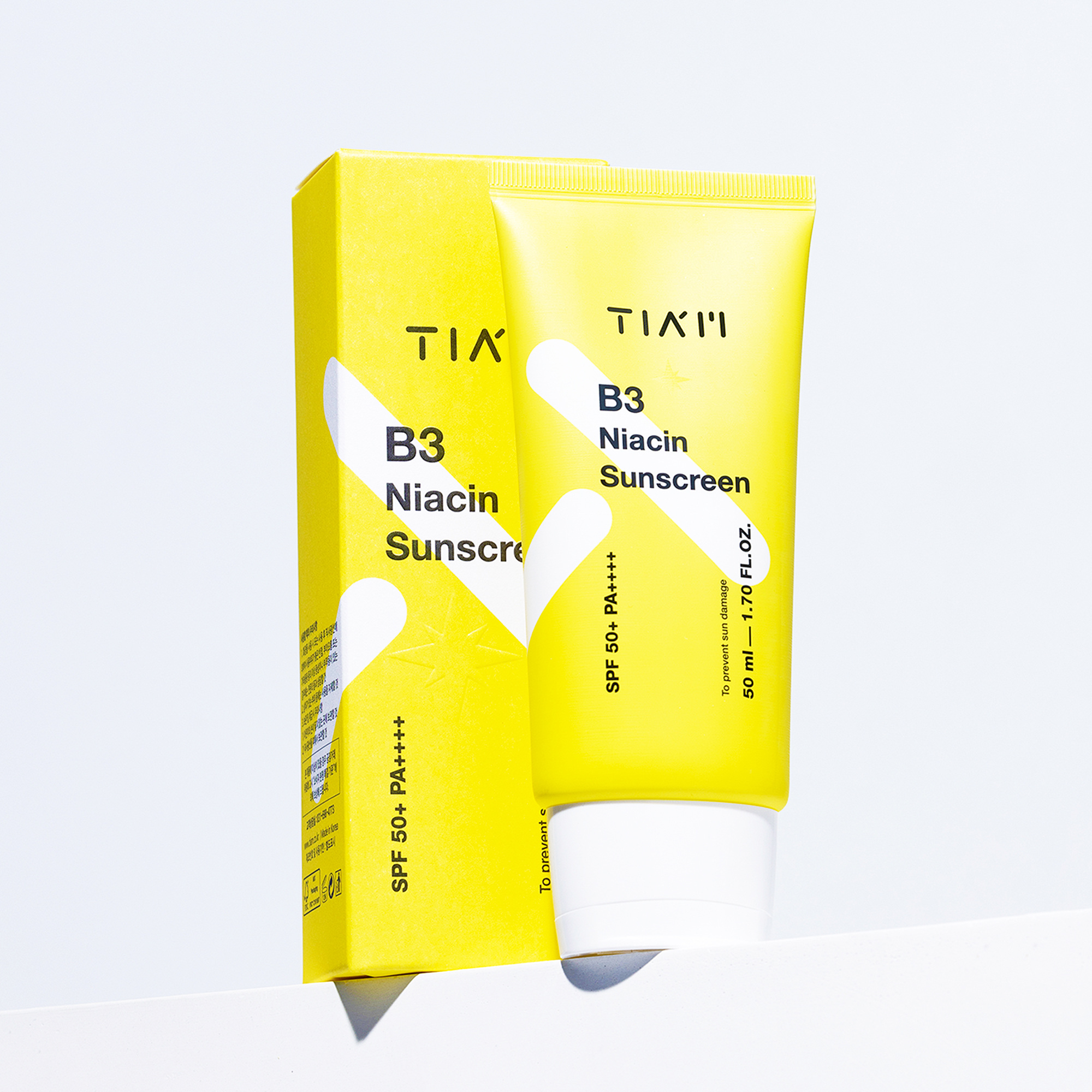 티암 나이아신 비타민B3 선크림 SPF50+ PA++++ 50ml  [+트러블 패치] / 수분크림 같이 산뜻한 데일리 선크림 이미지 4