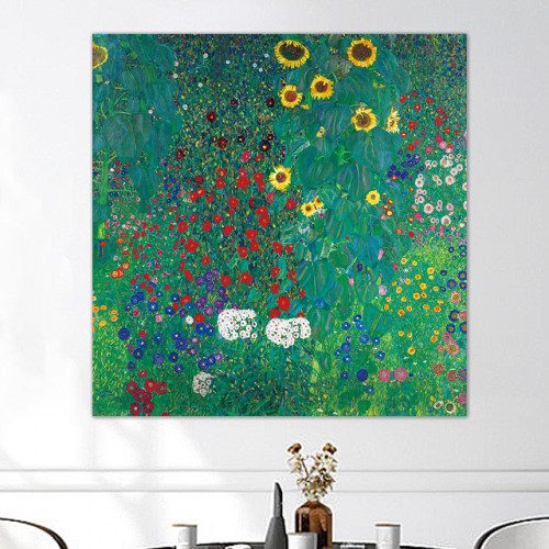 키스 61X61 cm 캔버스 액자 클림트 명화 그림 - 상세 이미지 5