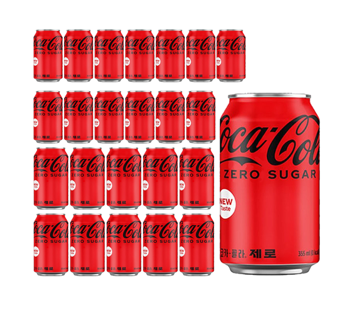 코카콜라 제로 350ml 24개 뚱캔 한박스 도매 대용량 box 24캔 24입 - 상품 이미지
