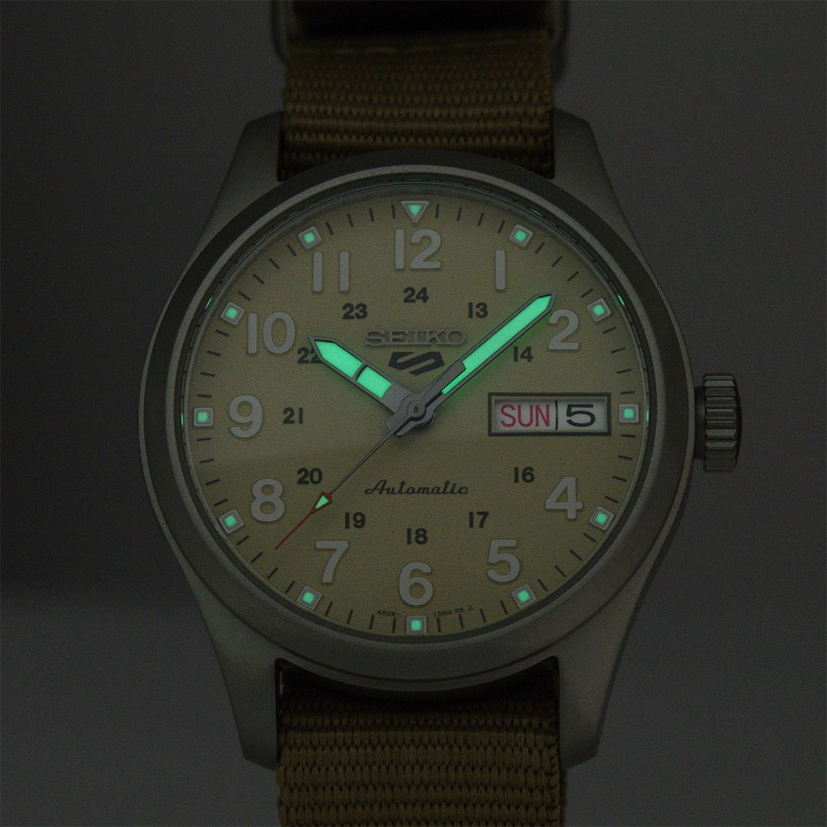세이코 SEIKO 손목 시계 SRPJ83K1 베이지 나일론 밴드 일본 직구 - 상세 이미지 5