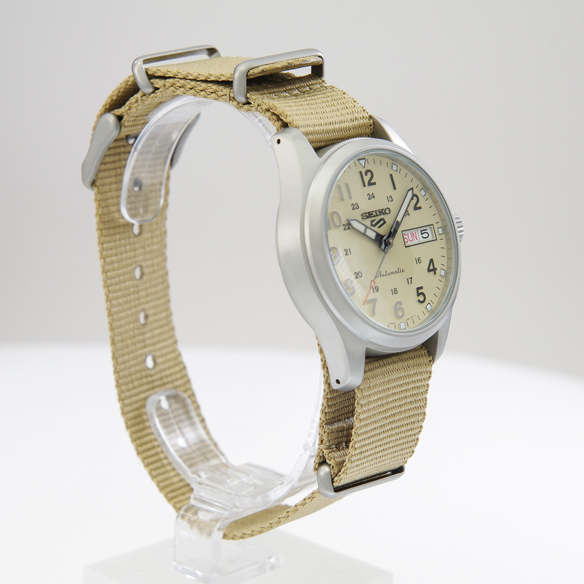 세이코 SEIKO 손목 시계 SRPJ83K1 베이지 나일론 밴드 일본 직구 - 상세 이미지 3