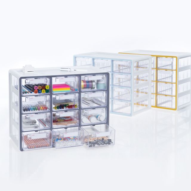 책상 꾸미기 UP 시스템 멀티박스 대형 12단 - 상세 이미지 4