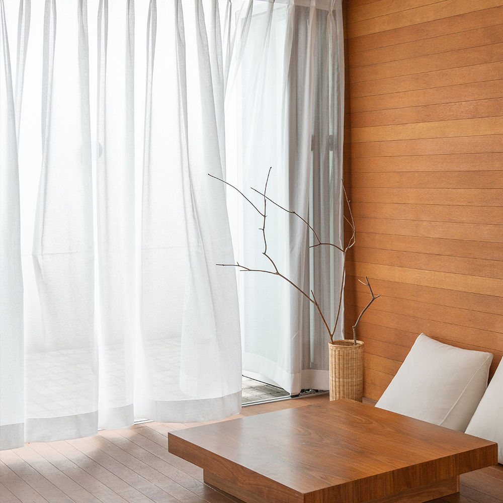 먼지없는 향균 네츄럴 차르르 나비주름 이음선없는 린넨커튼