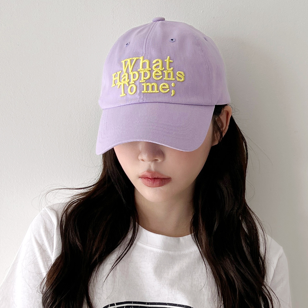 Happens 볼륨 이니셜 자수 볼캡 야구모자 - 상품 이미지