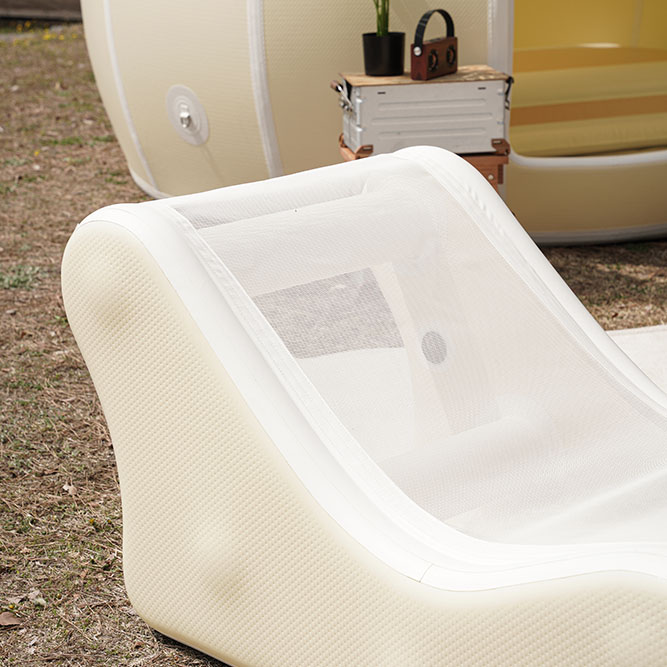 [리뷰약속 / 12월 초특가 행사 샘플 판매 색상 랜덤]  에어박스 프리미엄 1인용 에어라운지체어 (100% 방수 썬배드)