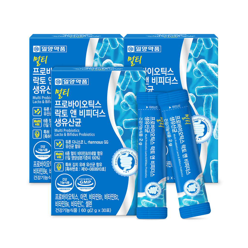 일양약품 비피더스 생 유산균 멀티 프로바이오틱스 4박스 어린이 임산부 - 상세 이미지 4