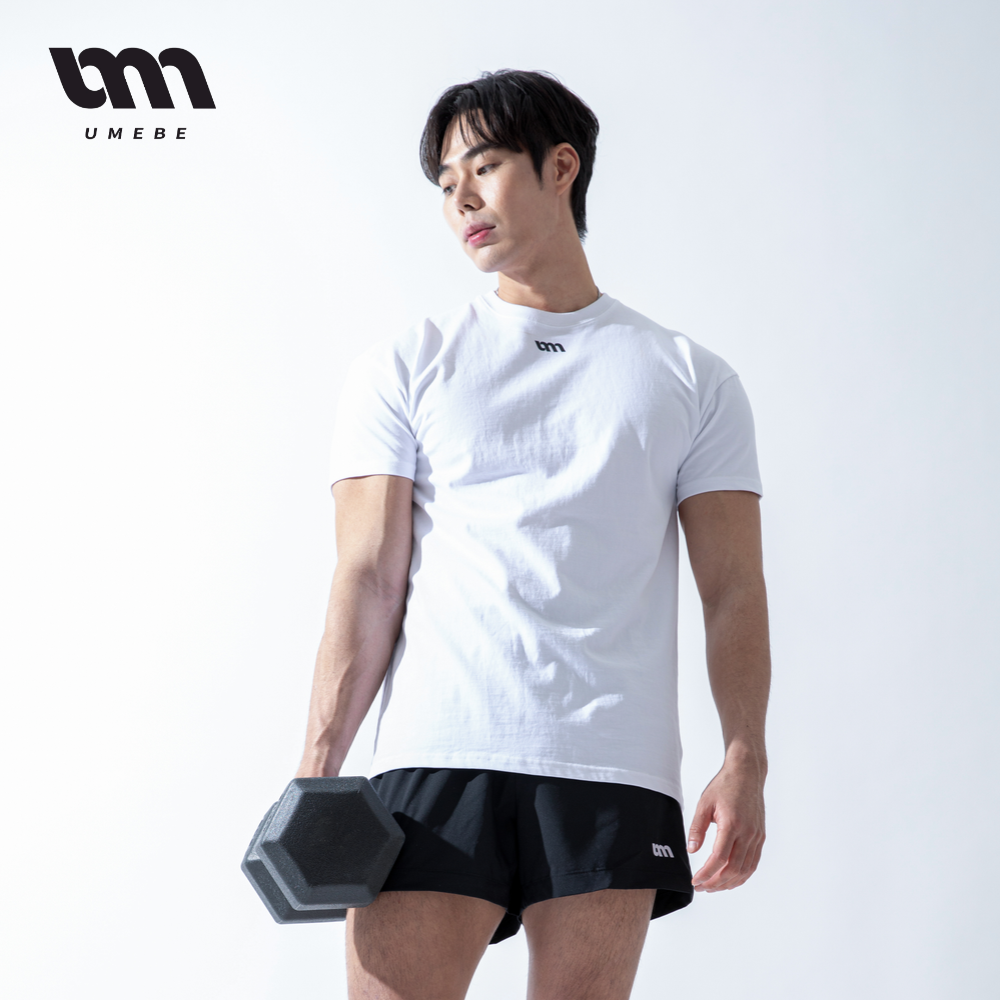 남자 반팔티 반팔 티셔츠 머슬핏 헬스 짐웨어 - 상품 이미지
