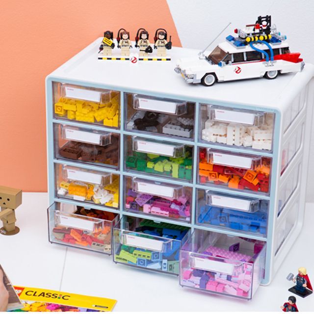 책상 꾸미기 UP 시스템 멀티박스 대형 12단 - 상품 이미지