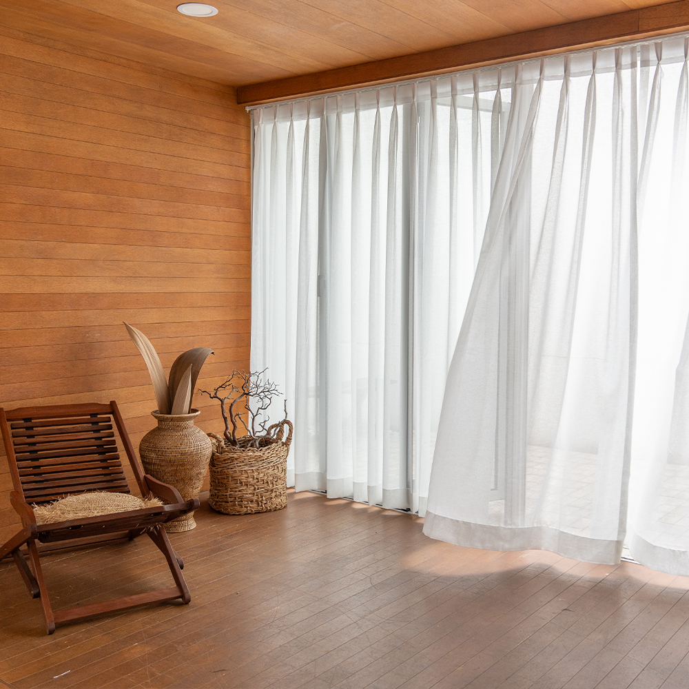 먼지없는 향균 네츄럴 차르르 나비주름 이음선없는 린넨커튼