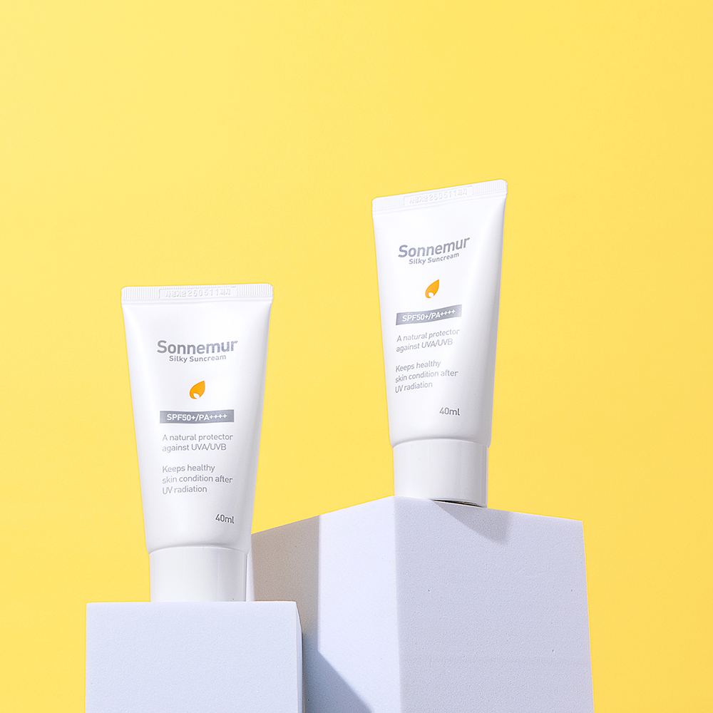 쏘네뮤 3중 기능성 실키 선크림 40ml(SPF50+) 자외선차단 주름개선 썬크림 이미지 2