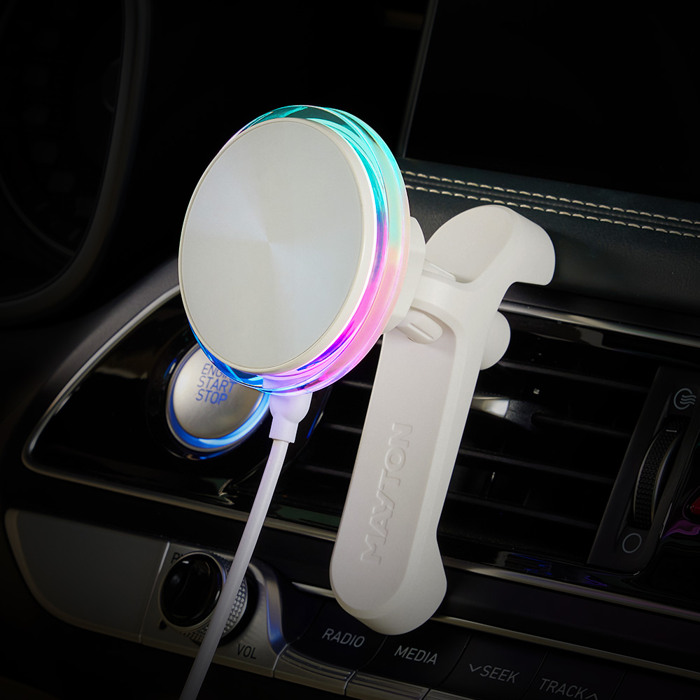 메이튼 맥세이프 차량용 핸드폰 거치대 고속 무선 충전 아이폰 자석 고충 i