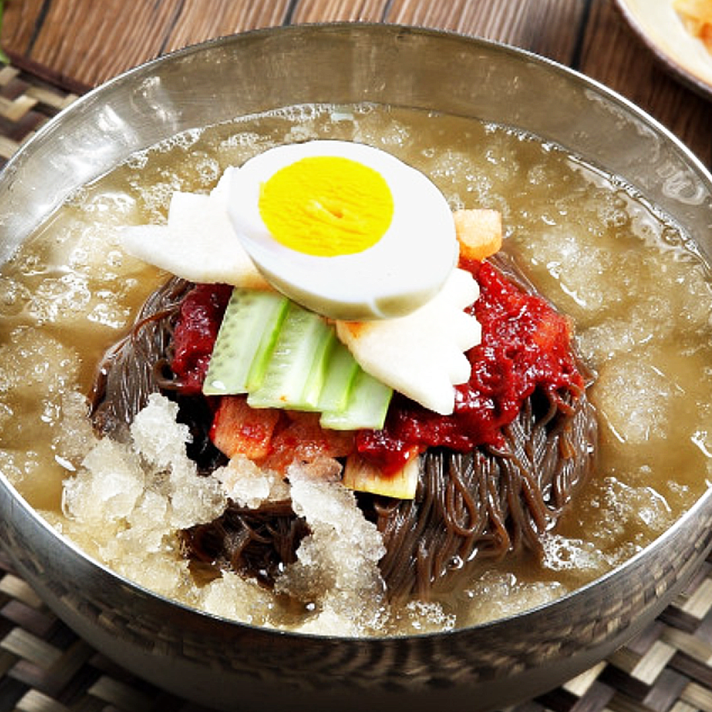 엄지식품 냉면 칡 물냉면 비빔냉면 무김치 10인분 세트