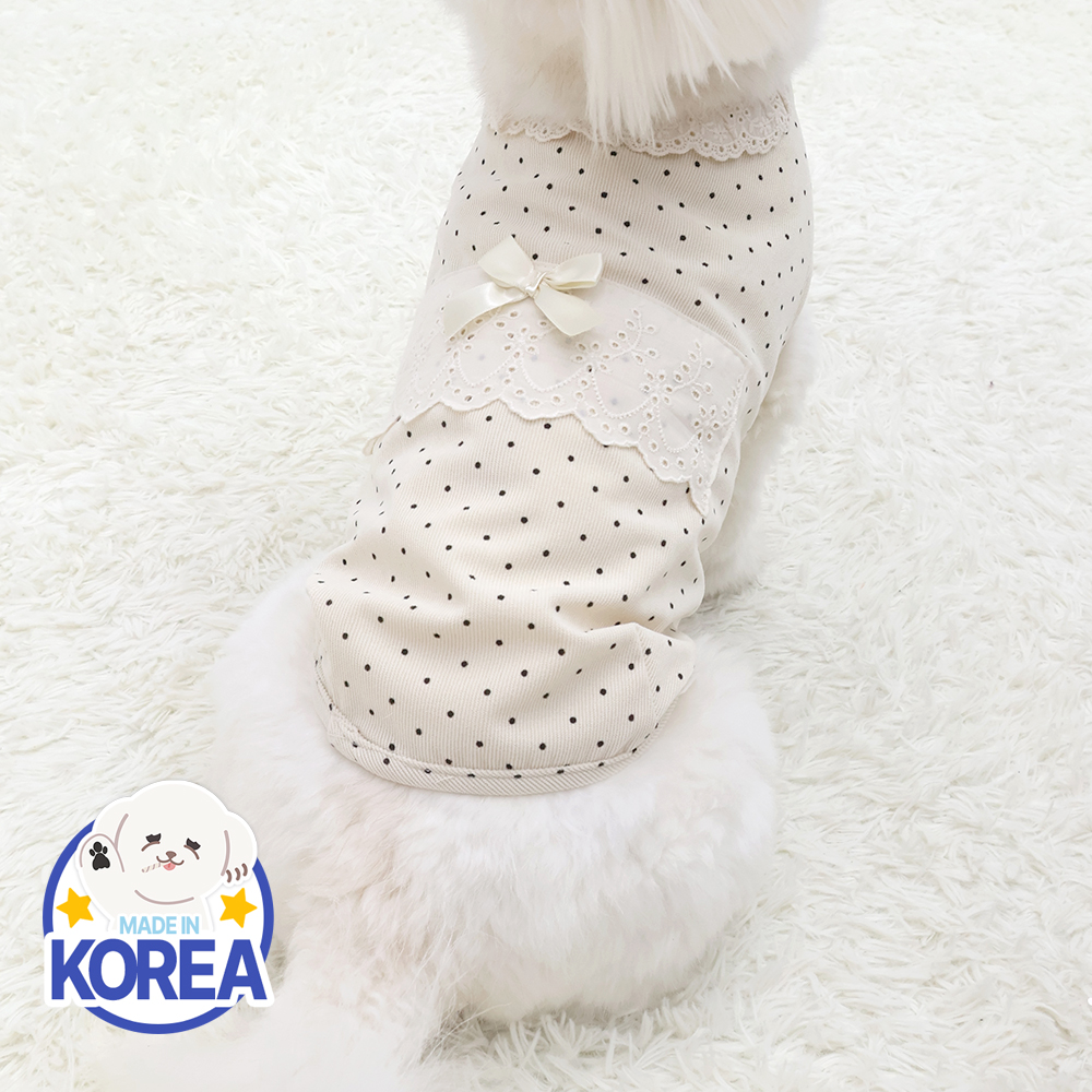 국산 강아지잠옷 강아지실내복 애견옷 중형견 대형견 땡땡이 잠옷 D라라독