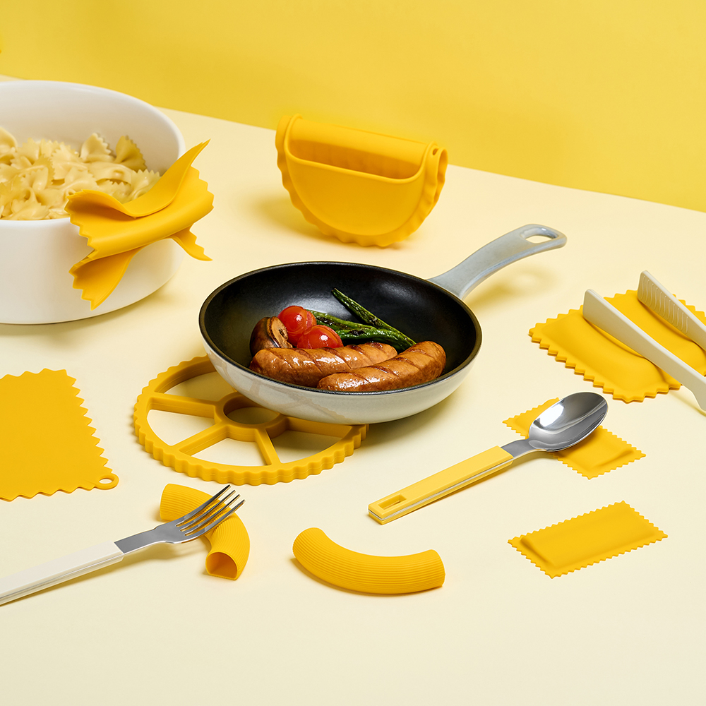 [1+1] 바겐슈타이거 PASTA 실리콘 시리즈 7종 택1 마카로니 수저받침대 2ea - 상세 이미지 3